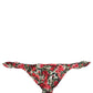 Dolce & Gabbana Multicolor Floral Print Beachwear Bikini Bottom