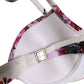 Dolce & Gabbana White Floral Print Nylon Beachwear Bikini Top