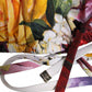 Dolce & Gabbana White Floral Print Triangle Beachwear Bikini Top
