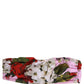 Dolce & Gabbana Pink Floral Print Bandeau Beachwear Bikini Top