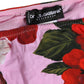 Dolce & Gabbana Pink Floral Tie Sides Beachwear Bikini Bottom