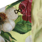 Dolce & Gabbana Yellow Floral Print Nylon Beachwear Bikini Bottom