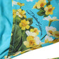 Dolce & Gabbana Blue Floral Print Nylon Beachwear Bikini Bottom