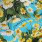 Dolce & Gabbana Blue Floral Print Nylon Beachwear Bikini Bottom