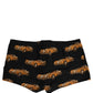 Dolce & Gabbana Black Car Print Swim Trunk Beachwear Swimwear