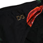 Dolce & Gabbana Black Floral Print Nylon Beachwear Bikini Bottom