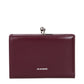 Jil Sander Red Leather Wallet