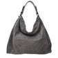 Jimmy Choo Gray Leather Shoulder Bag