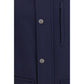 Brunello Cucinelli Blue Wool Oves Aries Full-Length Jacket