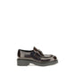 Prada Brown Calf Leather Bos Taurus Slip-On Loafers