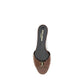 Saint Laurent Brown Calf Leather Bos Taurus Mules