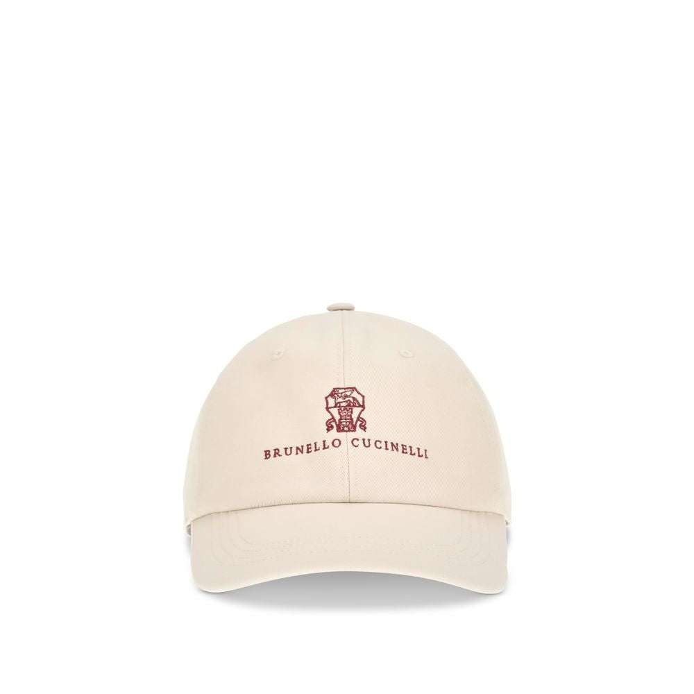 Brunello Cucinelli Beige Cotton Cap (Baseball Hat)