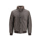 MooRER Brown Leather Full-Length Jacket