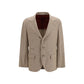 Brunello Cucinelli Beige Cotton Blazer