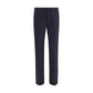 Prada Blue Wool Oves Aries Dress Pants