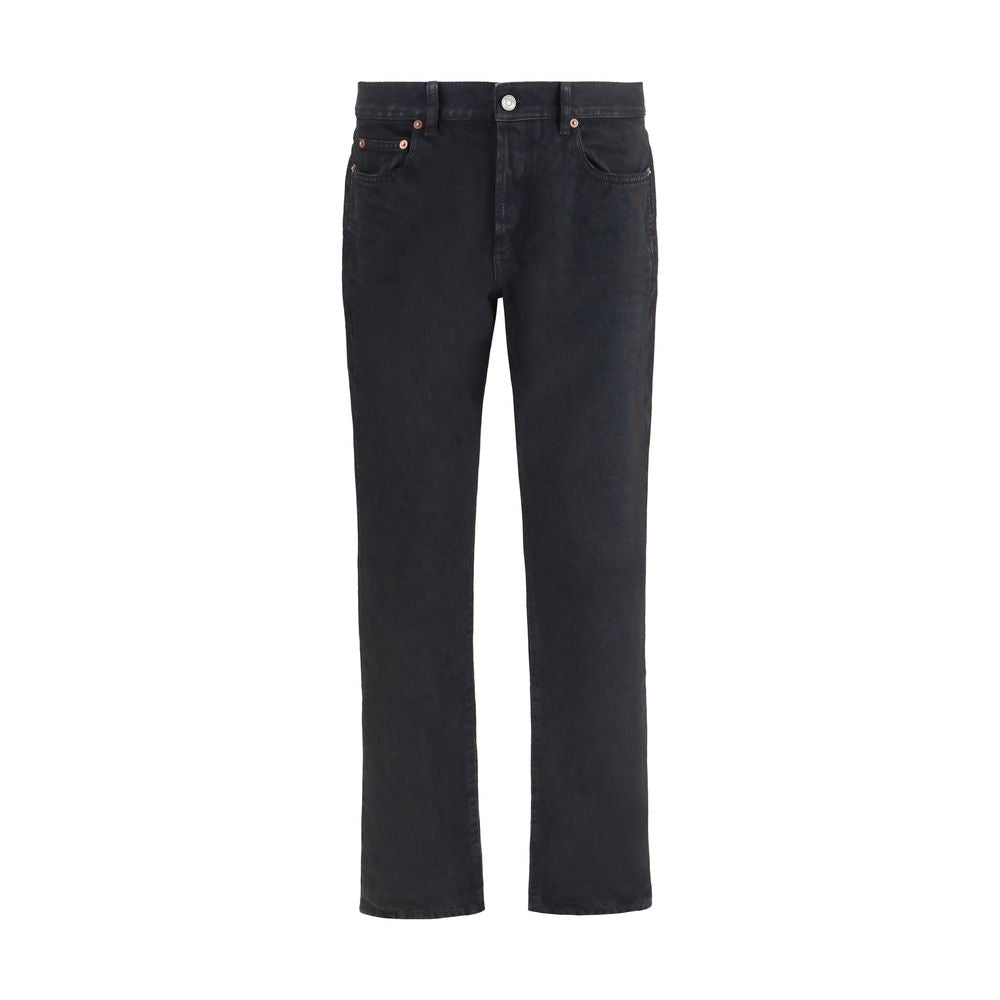 Saint Laurent Black Cotton Slim Fit Jeans