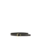 Saint Laurent Black Calf Leather Bos Taurus Regular Belt