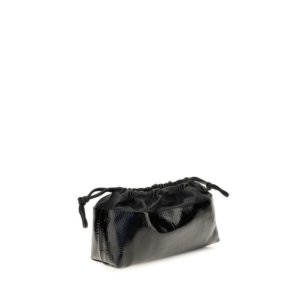 Pierre Hardy Black Calf Leather Bos Taurus Clutch Bag