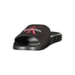 Calvin Klein Black Polyester Men's Slipper