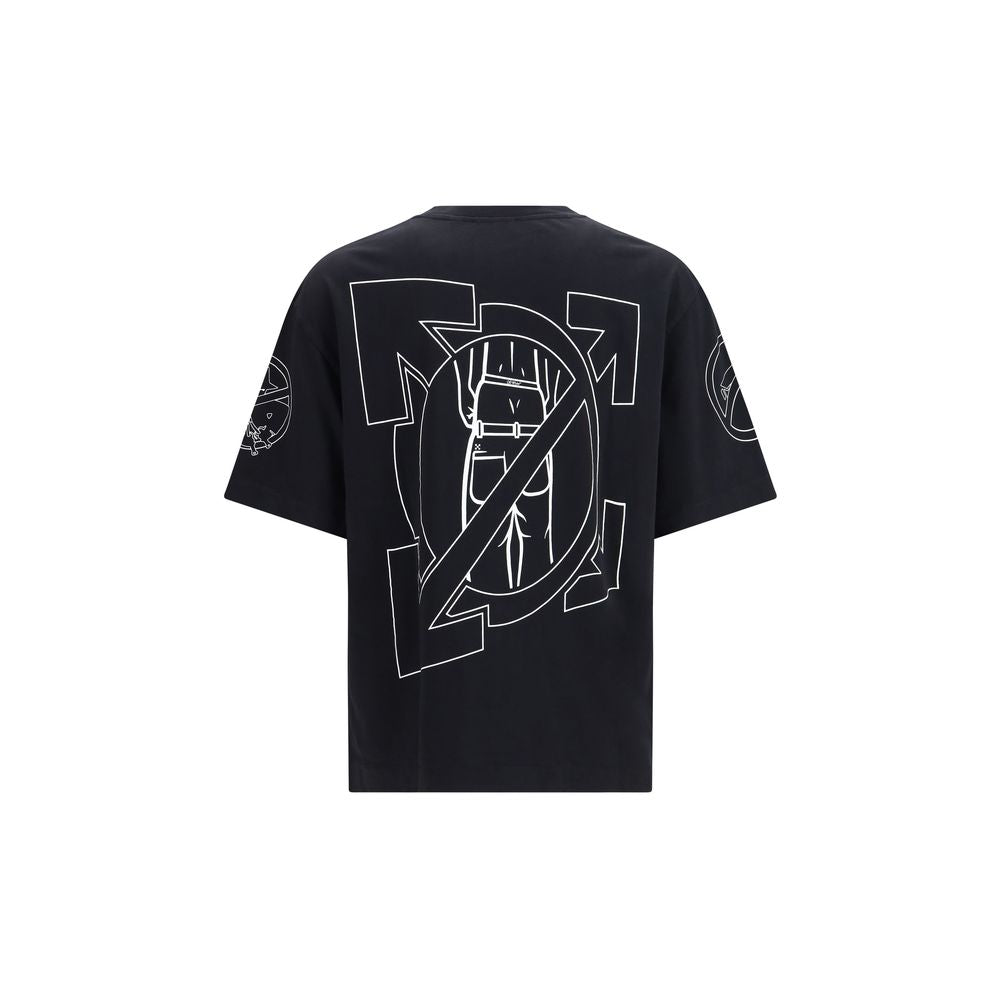 Off-White Black Cotton T-Shirt