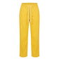 Trussardi Jeans Yellow Cotton Women Pant