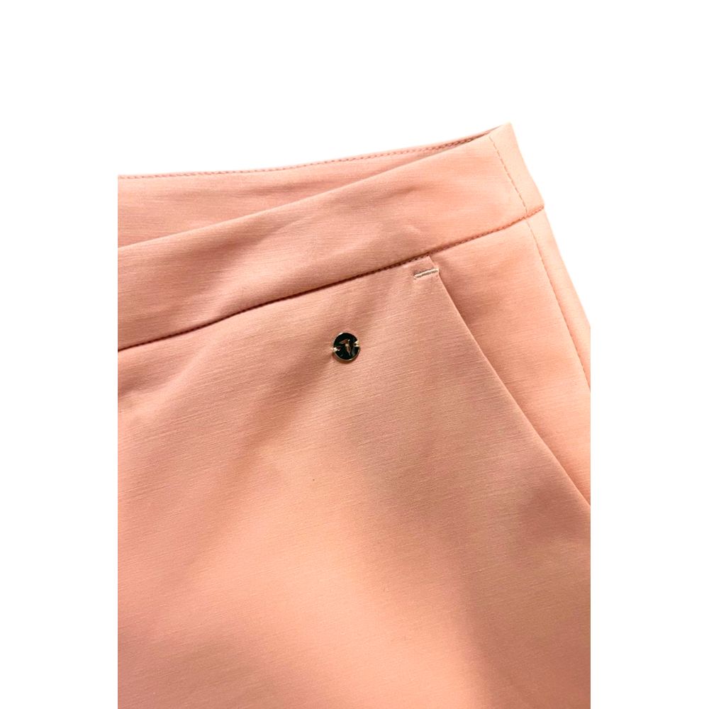 Trussardi Jeans Pink Cotton Women's Pant