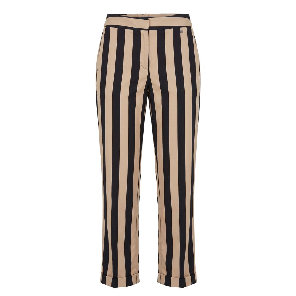 Trussardi Jeans Black Viscose Women Trousers