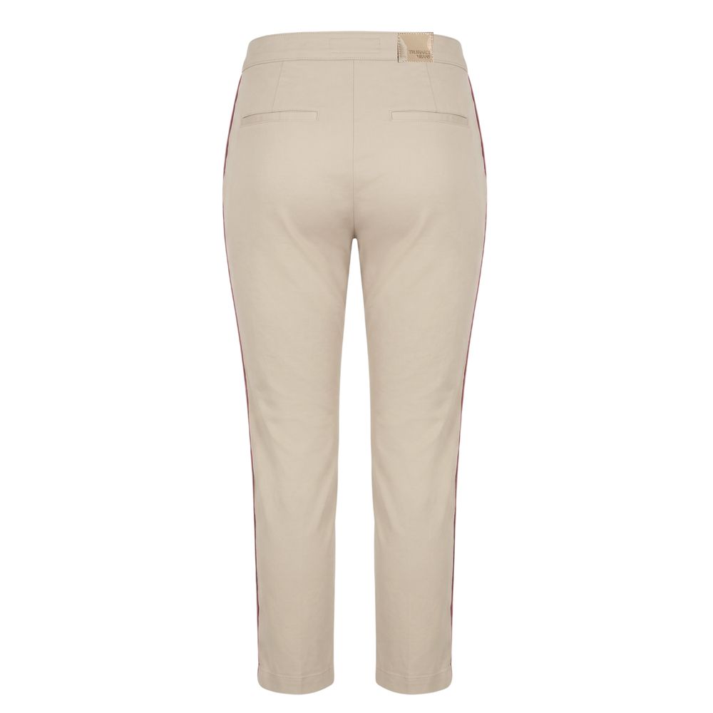 Trussardi Jeans Beige Cotton Women Pants