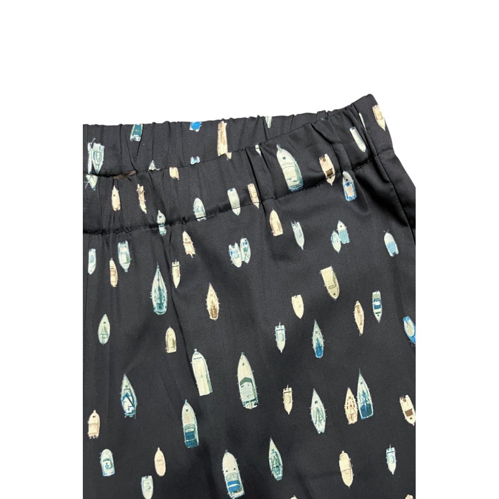 Trussardi Blue Cotton Women Pants