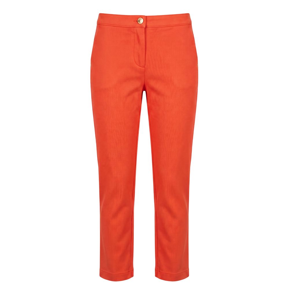 Trussardi Jeans Orange Cotton Women's Pant