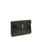 Saint Laurent Black Lamb Ovis Aries Aries Wallet