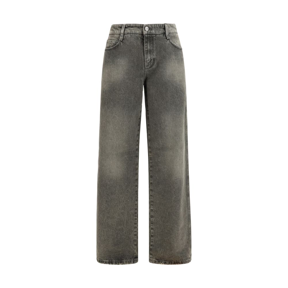 Ermanno Scervino Gray Cotton Relaxed Fit Jeans