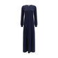 Malo Blue Cashmere Casual Dress