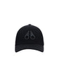 Moose Knuckles Black Cotton Cap (Baseball Hat)