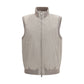 Brunello Cucinelli Gray Polyester Sleeveless Jacket