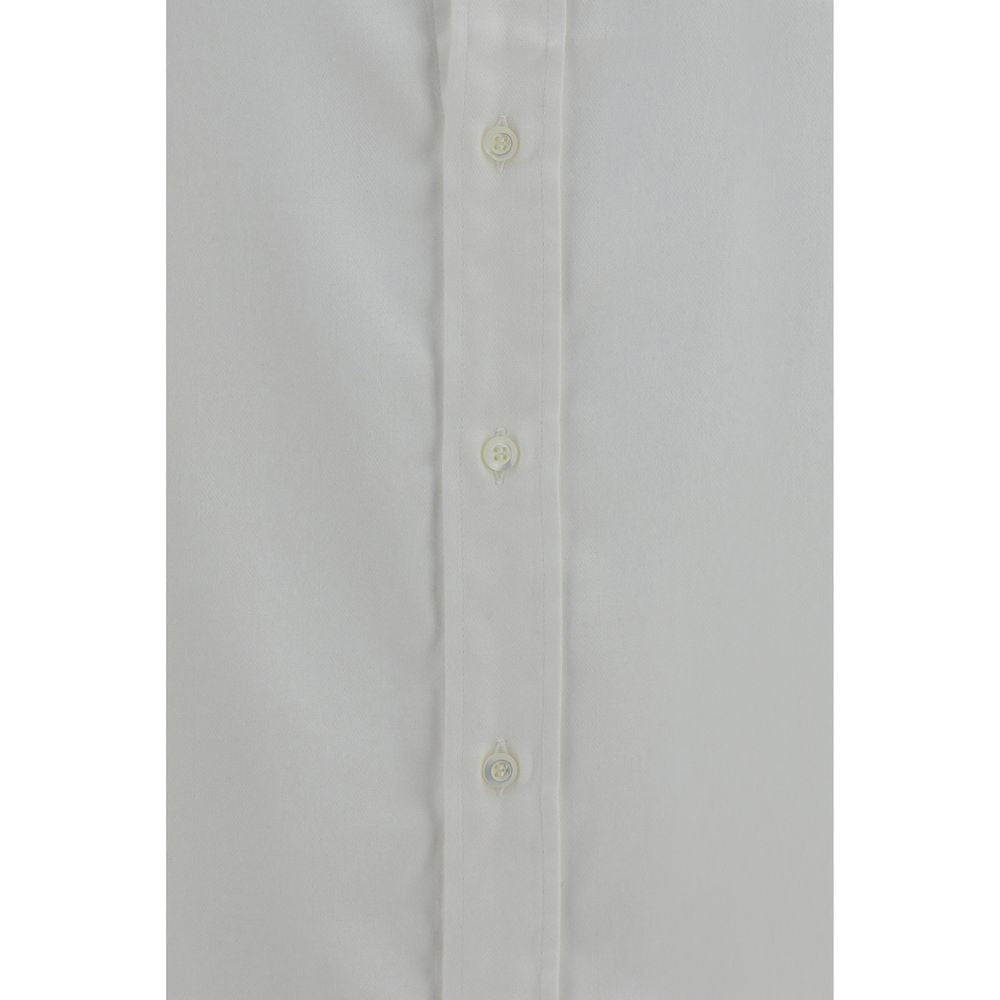 Brunello Cucinelli White Cotton Dress Shirt