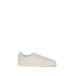 Brunello Cucinelli White Calf Leather Bos Taurus Low Top Sneakers