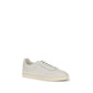 Brunello Cucinelli White Calf Leather Bos Taurus Low Top Sneakers