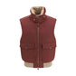 Brunello Cucinelli Bordeaux Wool Oves Aries Sleeveless Jacket