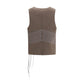 Giorgio Armani Brown Silk Sleeveless Jacket