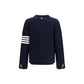 Thom Browne Blue Wool Oves Aries Full-Length Jacket