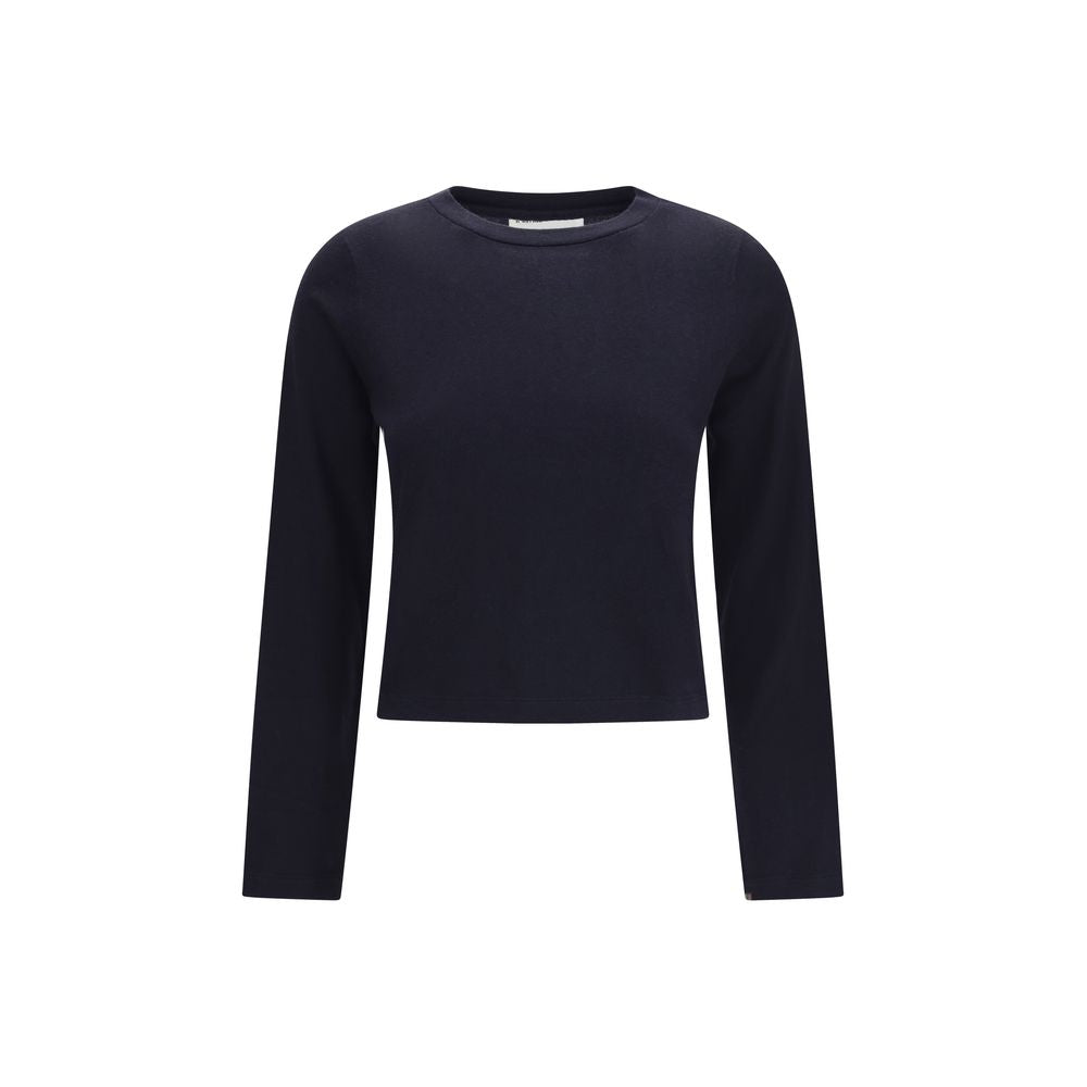 Extreme Cashmere Blue Cotton Long Sleeve T-Shirt