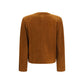Saint Laurent Brown Lamb Ovis Aries Aries Full-Length Jacket