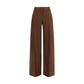 Ermanno Scervino Brown Viscose Flared Pants