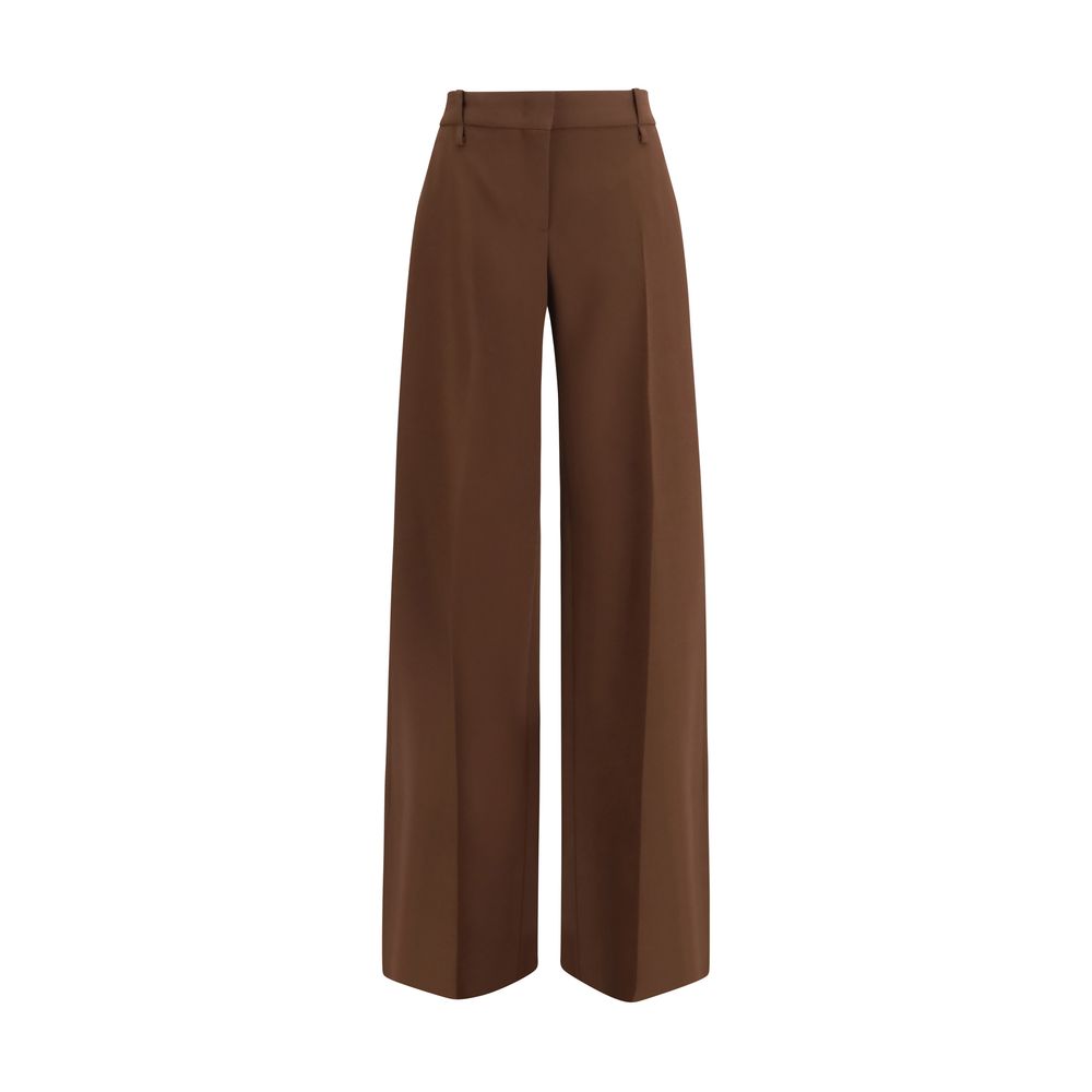 Ermanno Scervino Brown Viscose Flared Pants