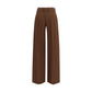 Ermanno Scervino Brown Viscose Flared Pants