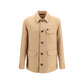 Brioni Beige Cashmere Leather Jacket