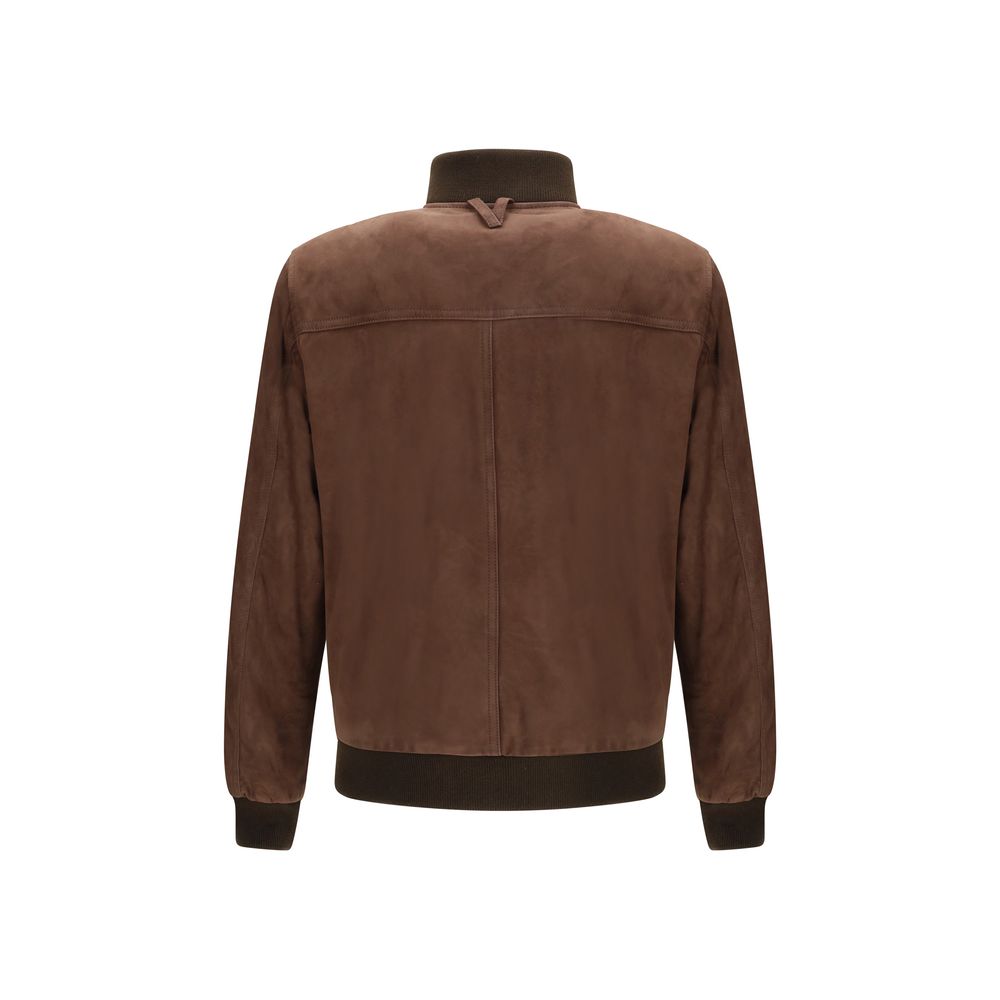 Valstar Brown Calf Leather Bos Taurus Bomber
