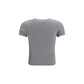 Saint Laurent Gray Cotton T-Shirt