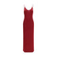 Saint Laurent Bordeaux Viscose Casual Dress